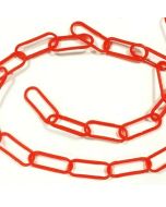 Coloured Plastic Chain Red 2ft