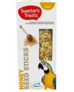 Tweeter's Treats Seed Sticks for Parrots - Honey - Pack of 2