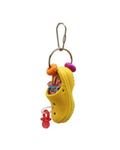 Crinkle Paper Croc Small Bird Toy