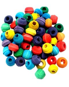 60 Very small wood Beads - Bird Toy Making Parts
