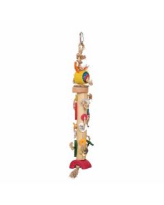 Braided Bamboo Tower Large Natural Bird Toy