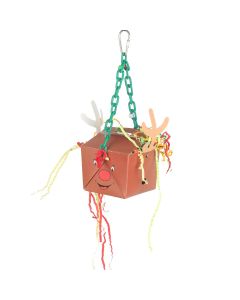 Reindeer Fun Foraging Box On Hanging Chain