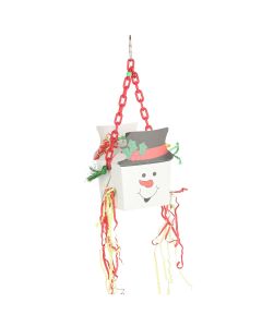 Snowman Fun Foraging Box On Hanging Chain