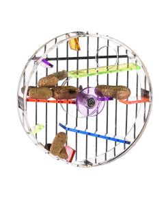 Acrylic Foraging Wheel Large Bird Toy