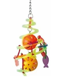 Birdie Whirl Acrylic & Plastic Bird Toy