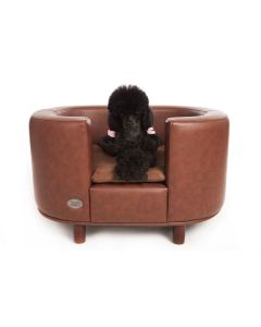 Chester & Wells Hampton Small Brown Dog Bed