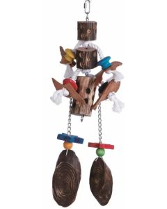 Hanging Jackstraw Wooden Bird Toy