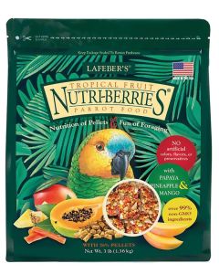 Lafeber NutriBerries Tropical Fruit Complete Parrot Food 1.36kg