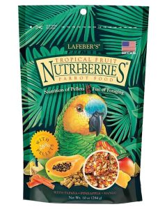 Lafeber NutriBerries Tropical Fruit Complete Parrot Food 284g