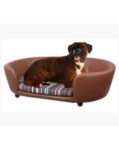 Chester & Wells Kensington Medium Brown Dog Bed