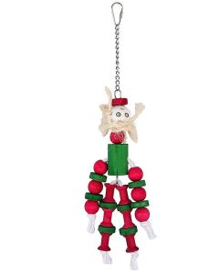 Christmas Doll Wooden Bird Toy