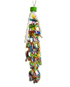 Rainbow Rag Parrot Toy
