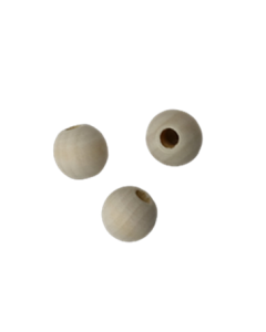 Natural Drilled Beads - Wood Toy Part Pack 12